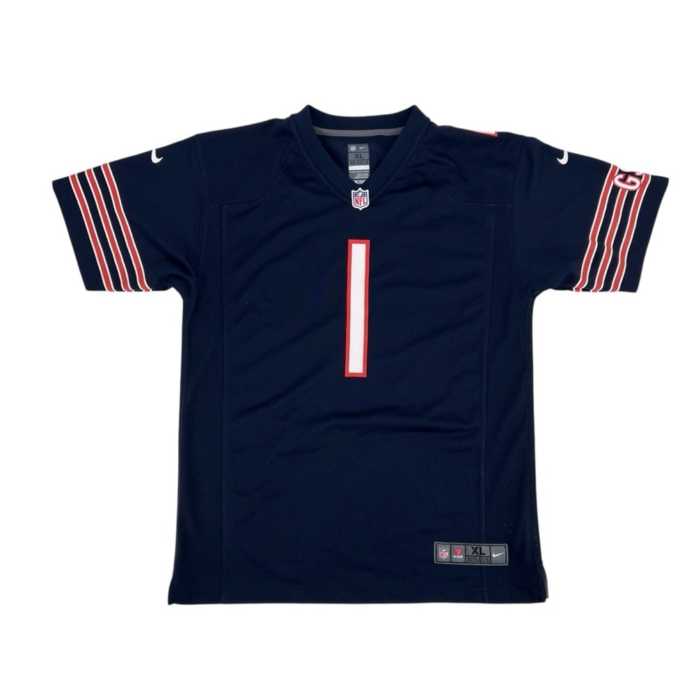 Nike Chicago Bears Justin Fields Blue Jersey Size XL Youth